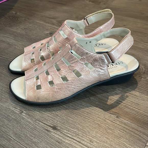 Sesto Meucci Pink Metallic Women’s Sandals - Picture 2 of 5